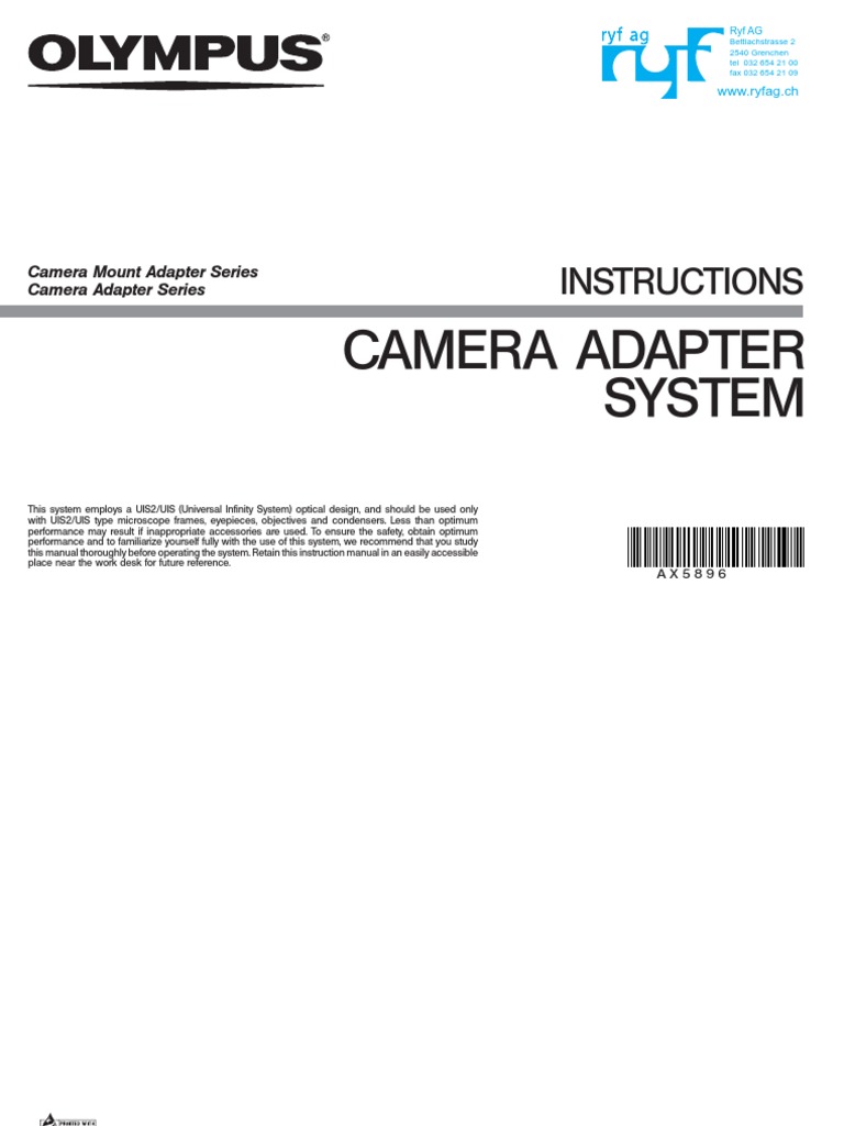 Camera Adapter System-En | PDF | Camera | Digital Camera
