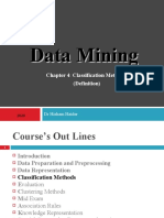 Classification Methods Chapter 4 Definition