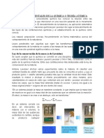 Leyes Fundamentales de La Quimica o Teoría Atómica