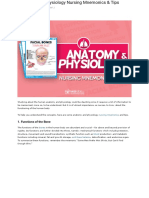 Anatomy and Physiology Nursing Mnemonics & Tips