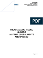 PRG GH 008 Programa de Riesgo Quimico