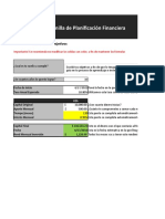 Planilla de Planificacion Financiera Taller de Inversiones