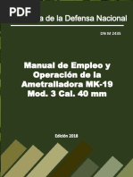 Manual de Empleo y Operación de La Ametralladora MK-19 Mod. 3 Cal. 40 Mm