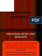 Kerukunan Antar Umat Beragama