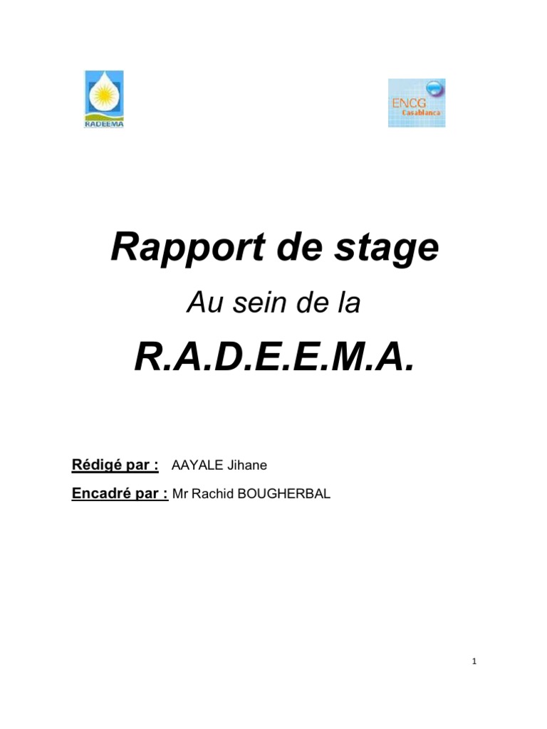 Rapport de Stage