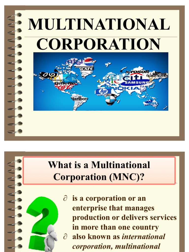 Role of Multinational Corporations