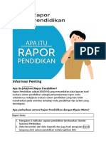 Informasi Penting Terkait Rapor Pendidikan