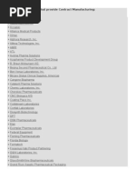 Featured Companies That Provide Contract Manufacturing