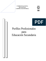 Perfiles Profesionales de Carrera Magisterial para Secundaria