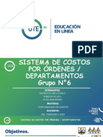 Sistema de Costos Por Órdenes Departamentos Grupo 6