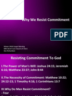 Why We Resist Commitment