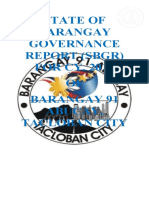 State of Barangay Governance Report