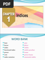 Chapter 1 Indices