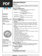 Sharjeel CV (Civil Engineer)