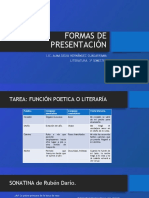 Formas de Presentación