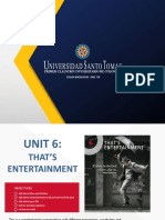UNIT 6 - That's Entertainment