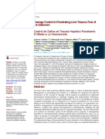 Damage Control in Penetrating Liver Trauma: Fear of The Unknown