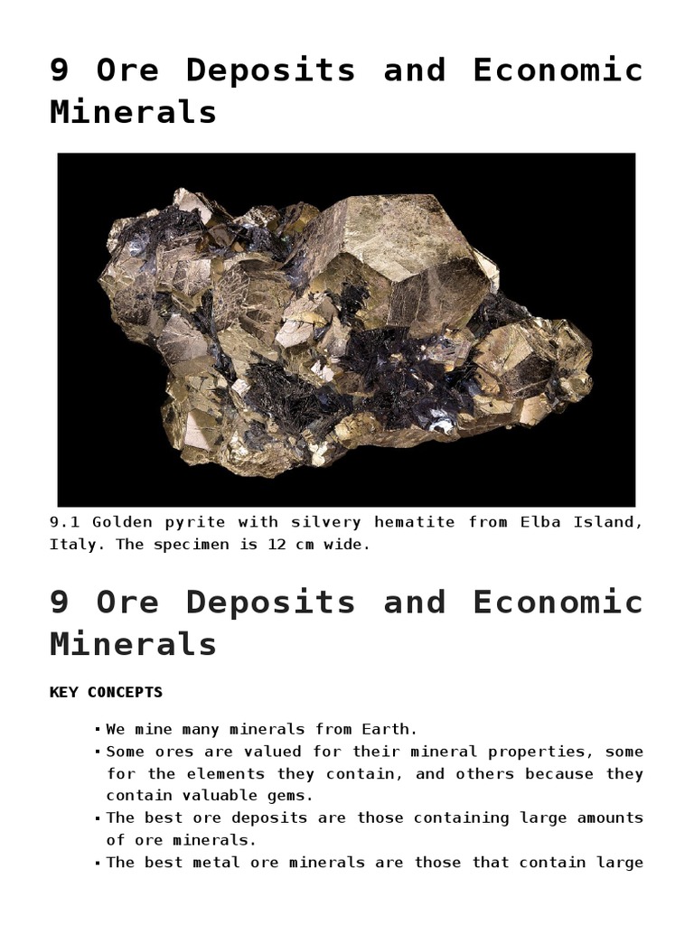 Minerals 9 | PDF