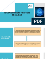 Administración y Gestión de Calidad