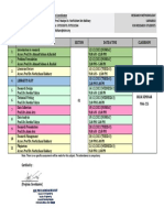 Jadual Kuliah Semester RM