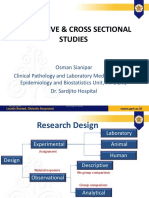 Lecture 5 Research Design Observational Studies (Descriptive and Cross Sectional) - Dr. Dr. Osman Sianipar, DMM., MSC., Sp. PK (K) (2022)