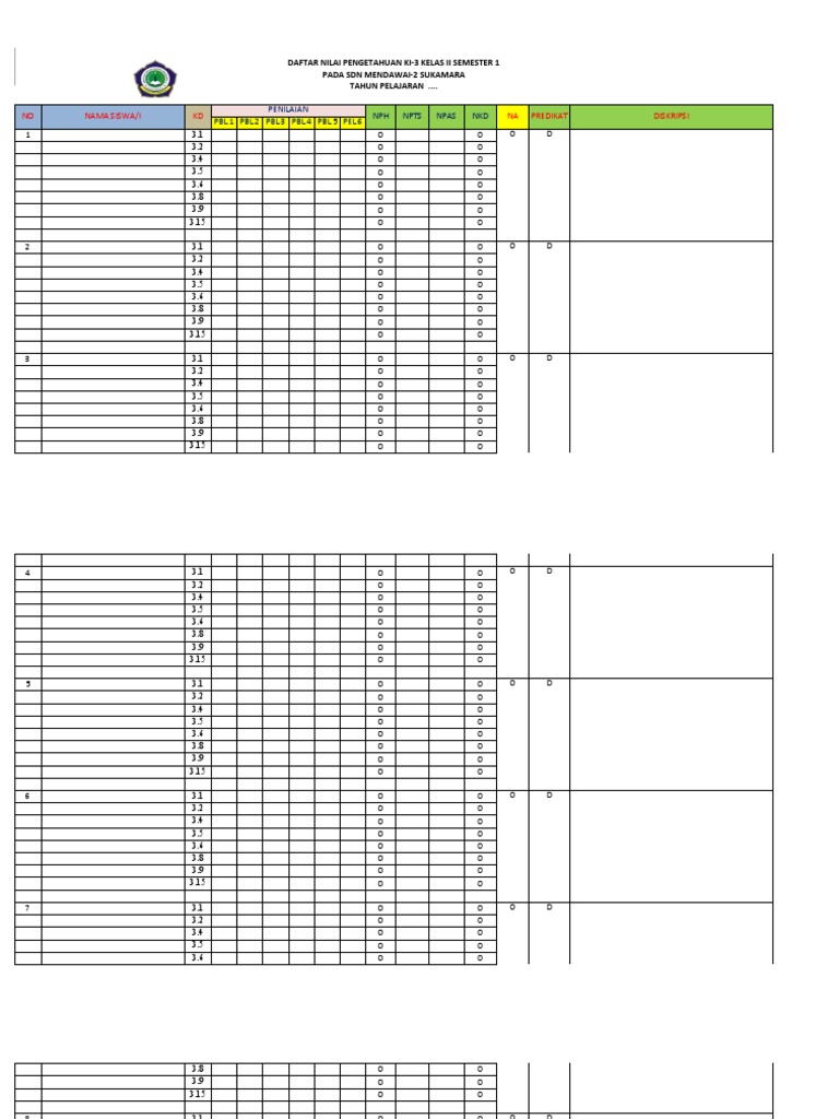 Weekly Plan Ahlia School Pdf