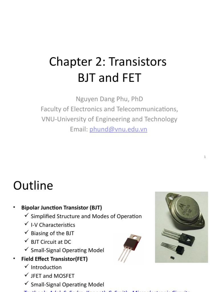 Chapter 2 Transistor and Single Transistor Amplifiers Updated PDF