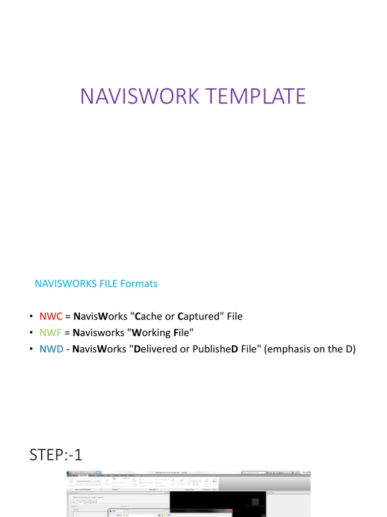 Navisworks File Format Guide | PDF
