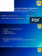 2-PL-SQL Data Types, Variables and Constants