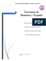 Teoremas de Shannon y Nyquist - Tarea 6
