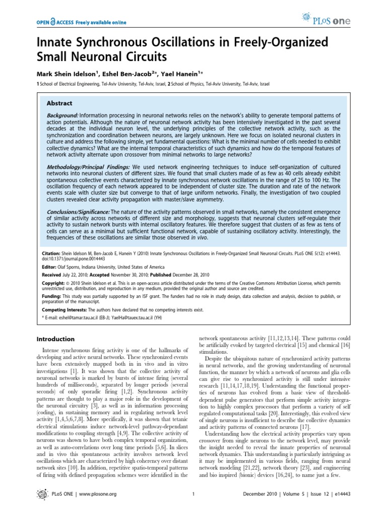 TMP ED8 PDF Neural Oscillation Neuroscience