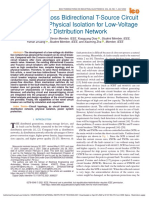 A Novel Low-Loss Bidirectional T-Source Circuit Breaker With Physical Isolation For Low-Voltage DC Distribution Network-1