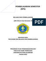 RPS Belajar Dan Pembelajaran Terbaru 2022