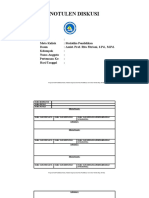 FORMAT NOTULEN DISKUSI