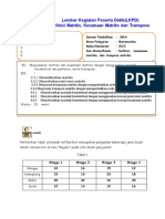 LKPD1 Pengertian Matriks