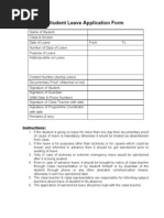 Teacher Leave Application Form | PDF