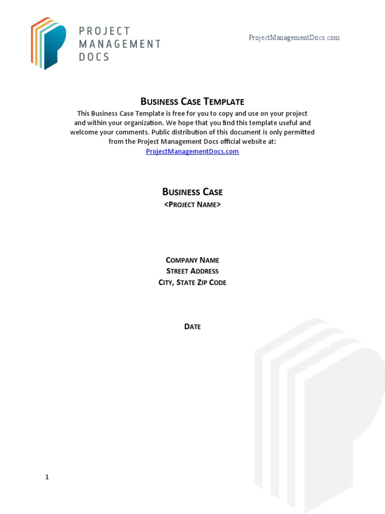 Business Case Template | PDF