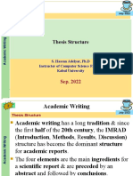 Chapter 5 Thesis Structure