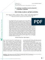 Effects of Intermittent Fasting On Glucose and Lipid Metabolism