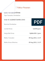 Faktur Pesanan: Bukti Pembelian Emas