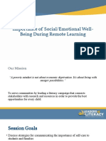 Importance of Social Emotional Well Being During Remote Learning