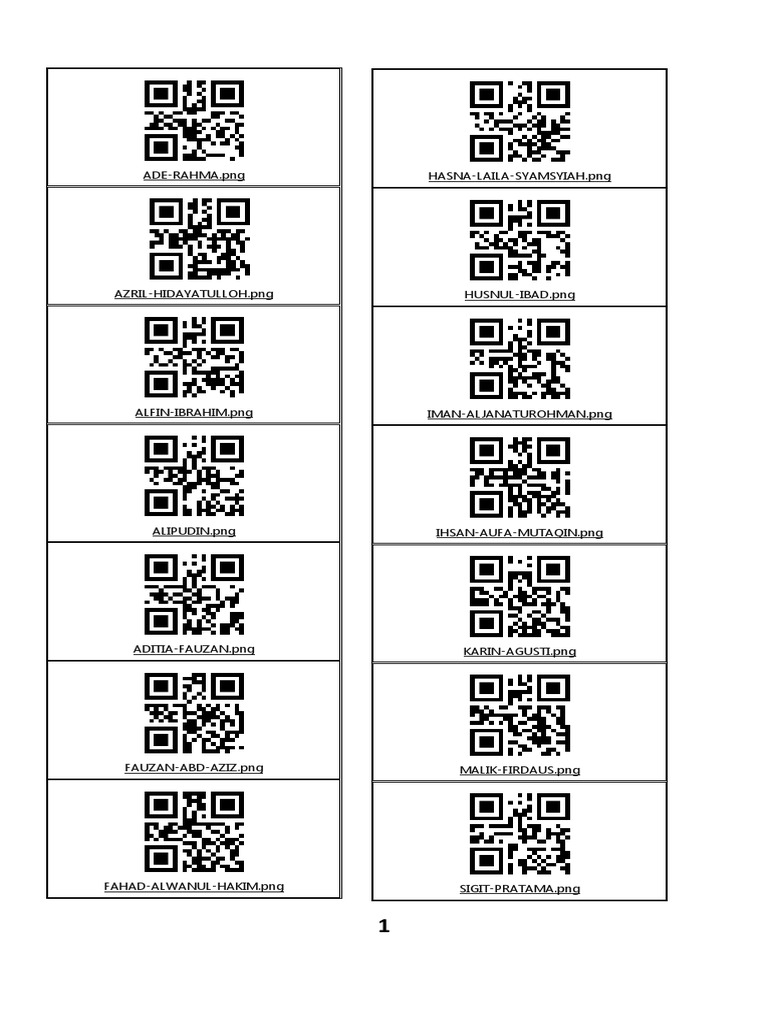 QR Code PDF