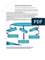 A ADMINISTRACIÓN COMO CIENCIA