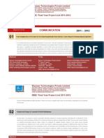 Download IEEE Final Year Projects 2011-2012 Communication Elysium Technologies Pvt Ltd by sunda_pass SN61035475 doc pdf