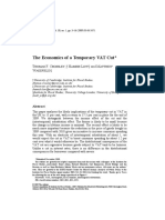 Fiscal Studies - 2009 - Crossley - The Economics of A Temporary VAT Cut