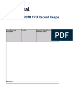 Learnsignal CPD 2020 Record Keeper