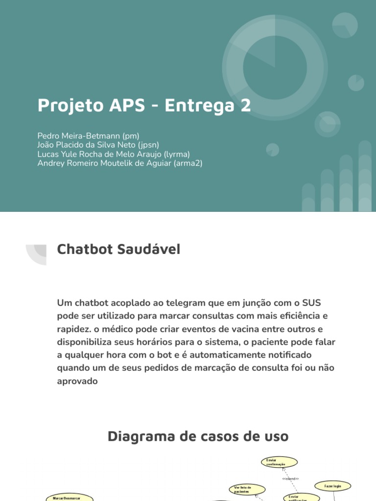 Chatbot SUS para Marcação de Consultas | PDF | Diagrama de caso de uso ...