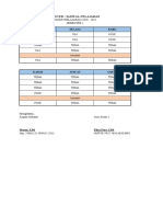 Roster Pelajaran Bik Eliza