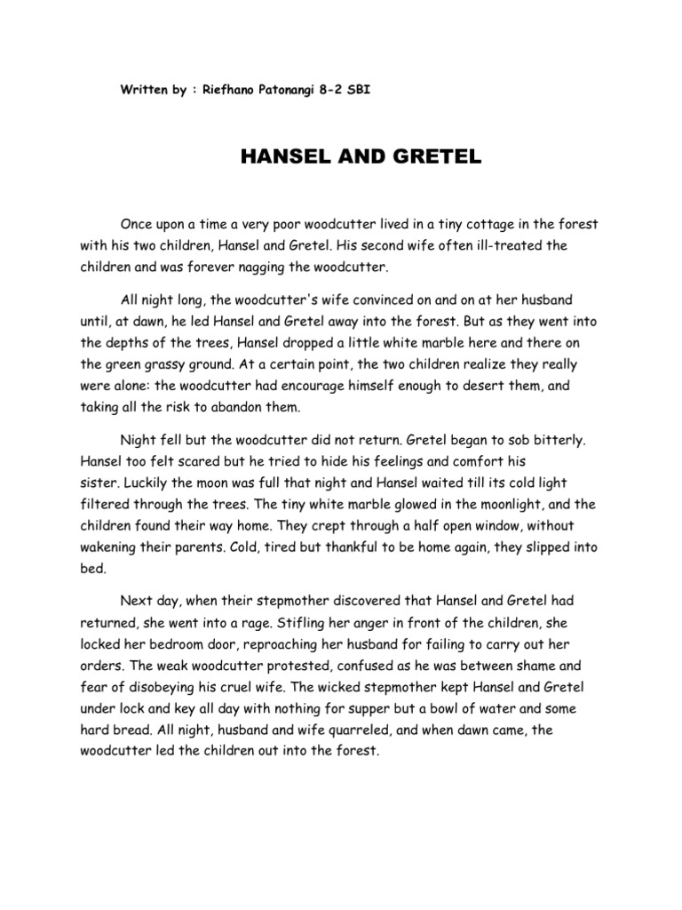 Hansel and Gretel