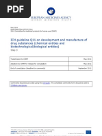 ICH Guideline Q11 On Development and Manufacture of Drug Substances (Chemical Entities and Biotechnological/biological Entities)